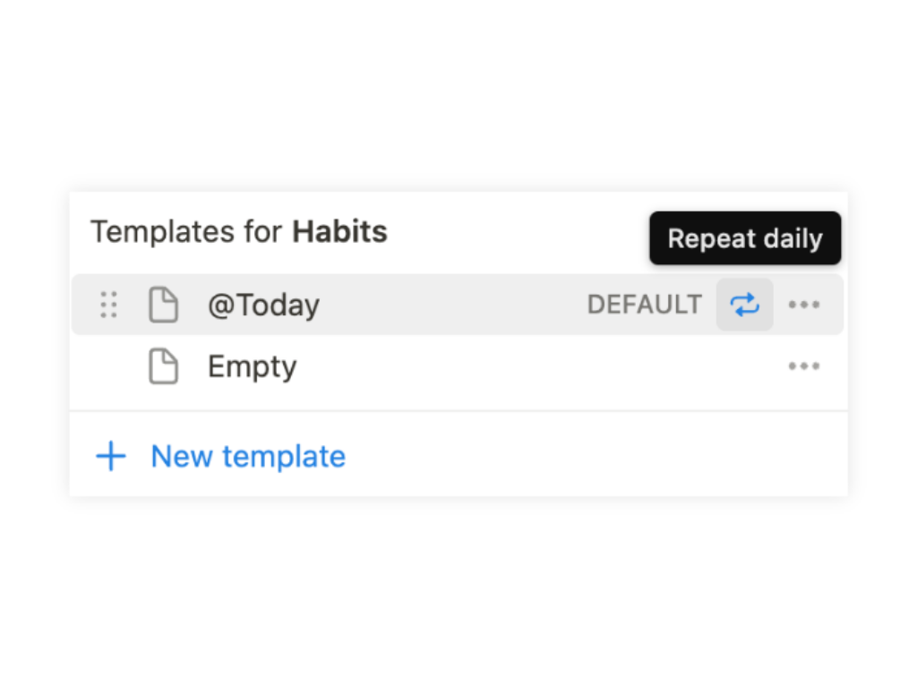 Habit Tracker Notion Automations