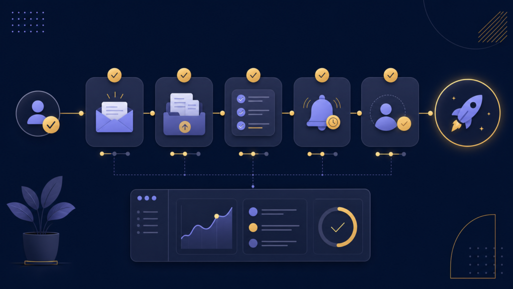 Proper automated client onboarding workflow