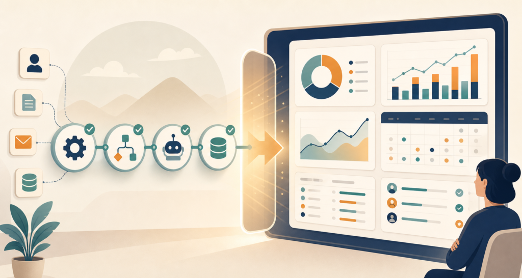 Reporting and visibility for the workflows image
